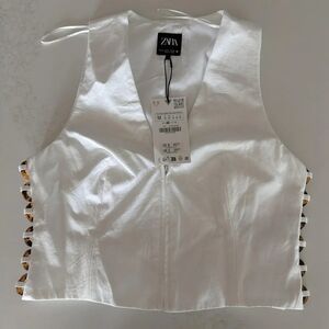 Zara Women's White Vest